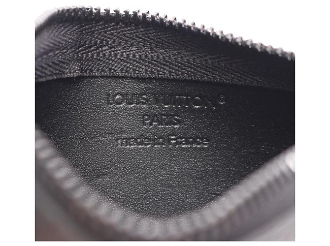 Louis Vuitton Pochette Clé Monogram Midnight Wallet Black - view 4