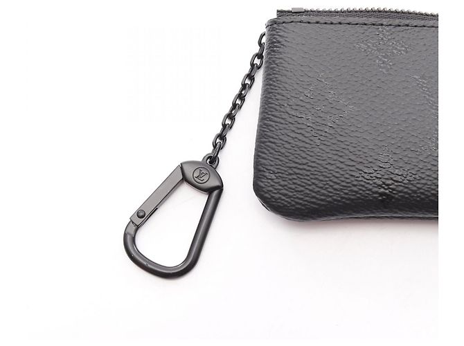 Louis Vuitton Pochette Clé Monogram Midnight Wallet Black - view 6