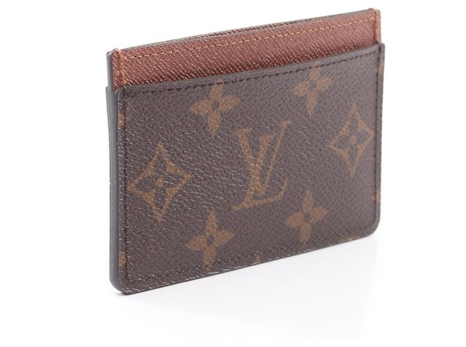 Tarjetero Monogram Simple Louis Vuitton Castaño - vista 2