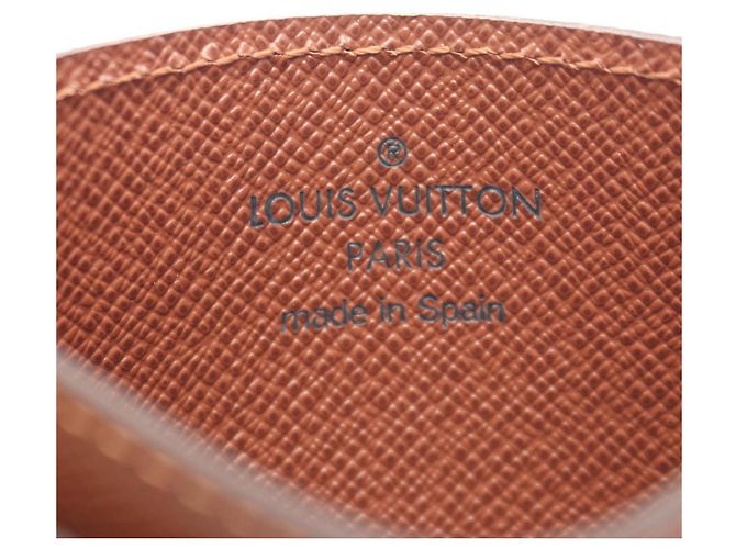 Tarjetero Monogram Simple Louis Vuitton Castaño - vista 4
