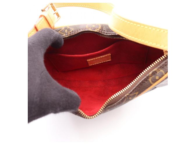 Pochette Croissant Monogram Louis Vuitton Borsa a Spalla Marrone - vista 3