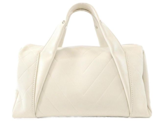 Chanel 30899 Boston Bag Bianco - vista 2