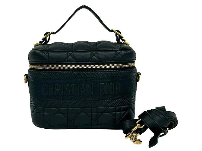 Christian Dior Travel Small Cannage Leder 2way Schultertasche Schwarz - Ansicht 2