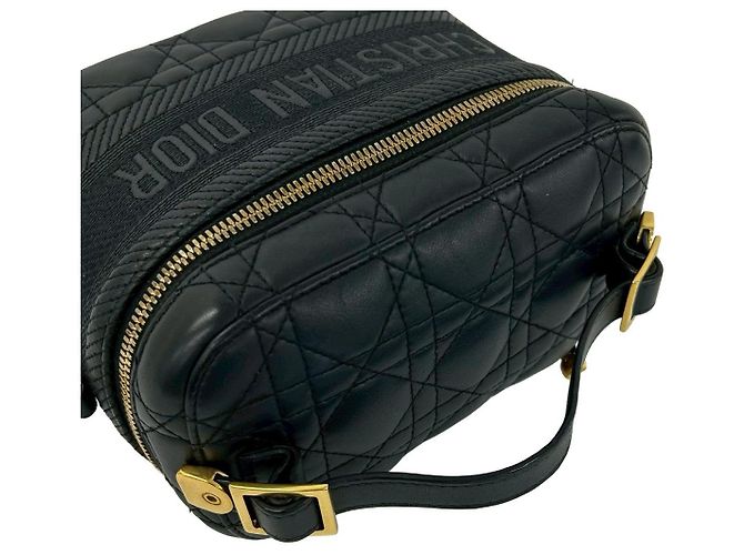 Christian Dior Travel Small Cannage Leder 2way Schultertasche Schwarz - Ansicht 5