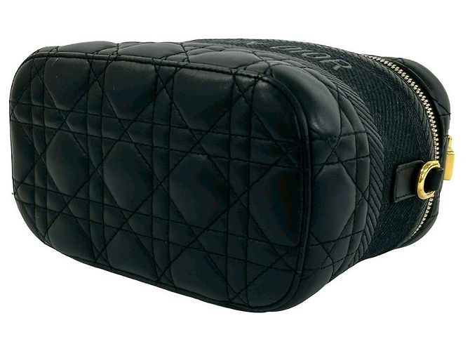 Christian Dior Travel Small Cannage Leder 2way Schultertasche Schwarz - Ansicht 9