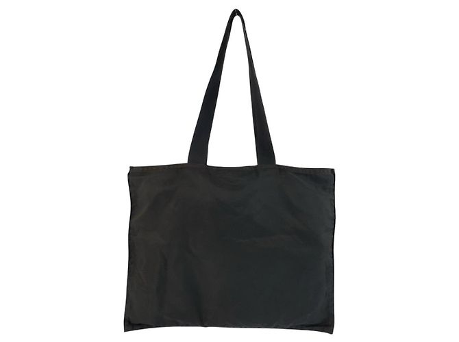 Borsa Tote PRADA in nylon Tessuto Nero - vista 2