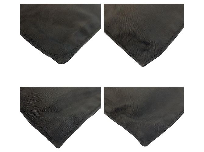 Borsa Tote PRADA in nylon Tessuto Nero - vista 3
