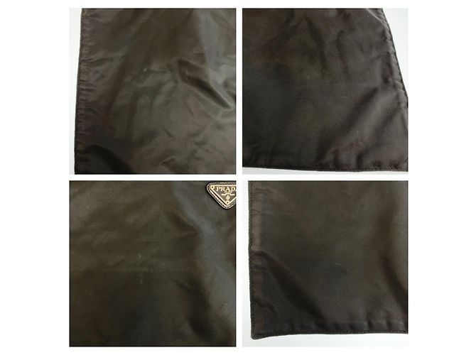 Borsa Tote PRADA in nylon Tessuto Nero - vista 5