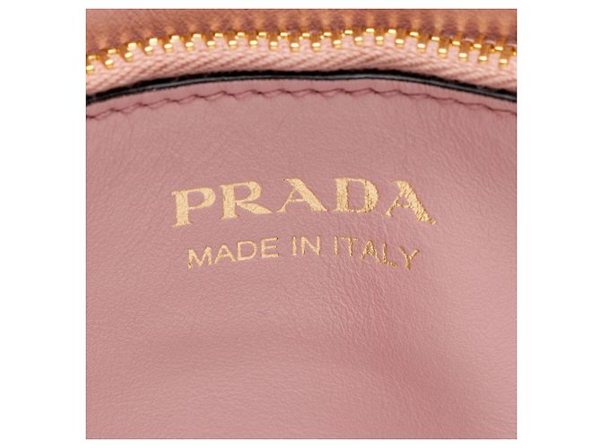 Prada Saffiano Cuir Leather Monochrome Small Tote Rosa - vista 7