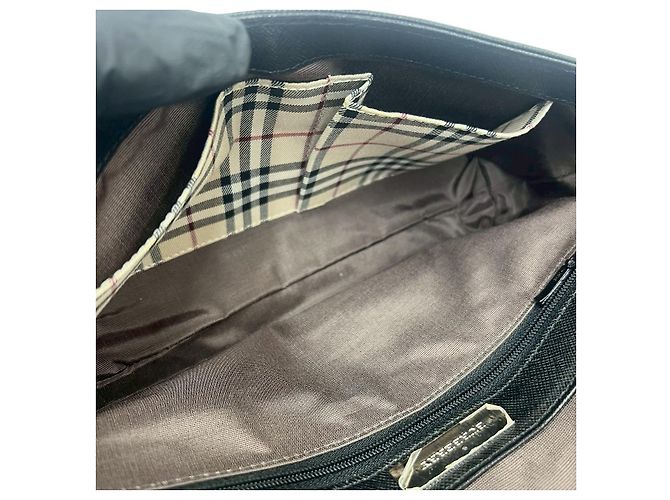 Borsa a tracolla in pelle Burberry Nero - vista 10