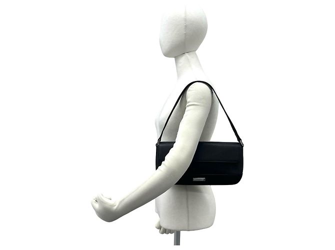 Borsa a tracolla in pelle Burberry Nero - vista 3