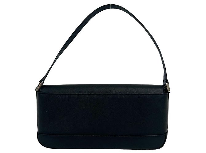 Borsa a tracolla in pelle Burberry Nero - vista 4