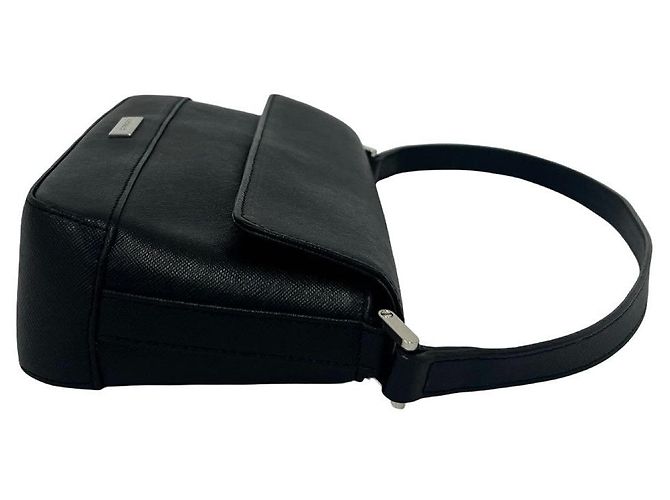 Borsa a tracolla in pelle Burberry Nero - vista 7