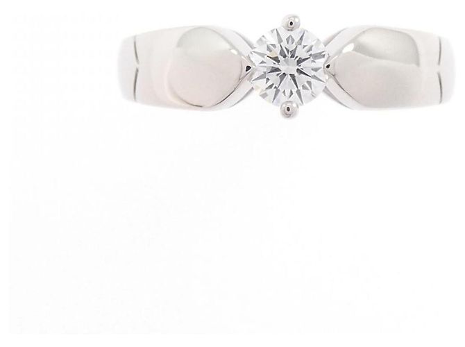 Chaumet Platinum Diamond Ring Silvery Metallic - view 2