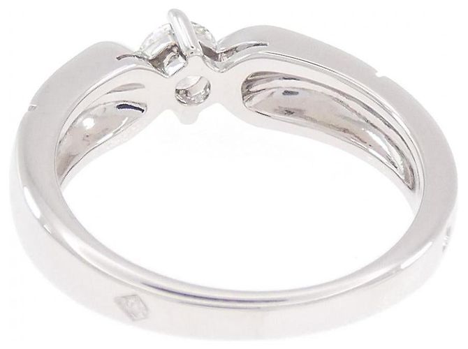 Chaumet Platinum Diamond Ring Silvery Metallic - view 3