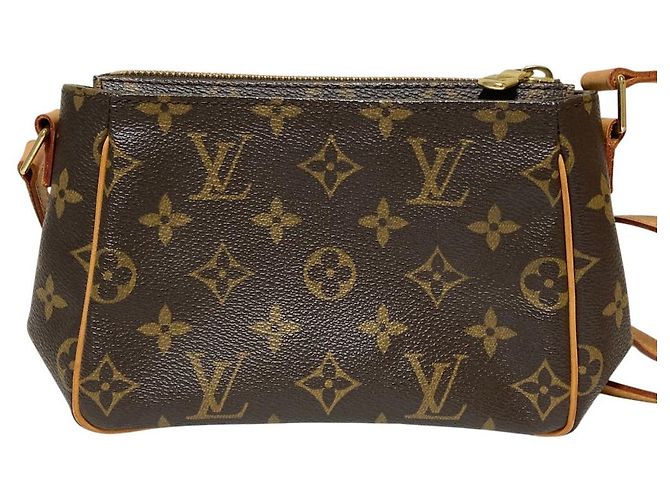 Borsa a Spalla Louis Vuitton Vivacite PM Monogram Marrone - vista 3