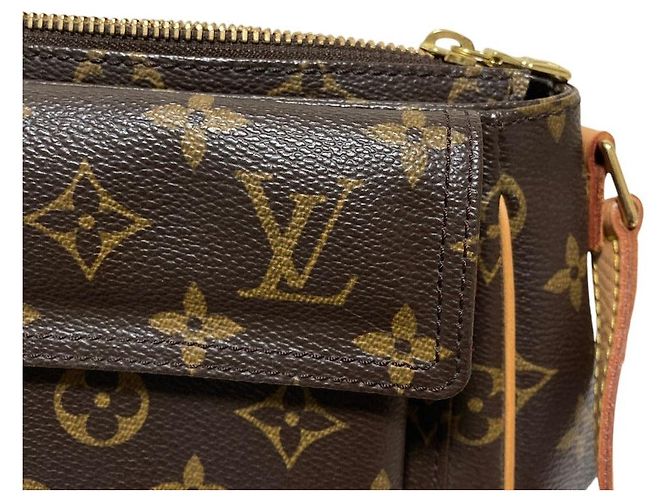 Borsa a Spalla Louis Vuitton Vivacite PM Monogram Marrone - vista 8