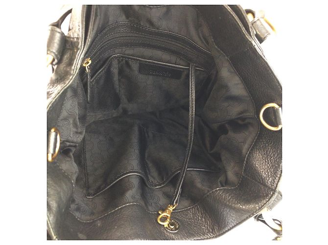 Michael Kors Leder Tasche 2-Wege Schwarz - Ansicht 9