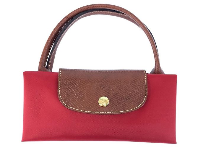 Borsa Tote Longchamp Le Pliage Nylon Rosso - vista 10