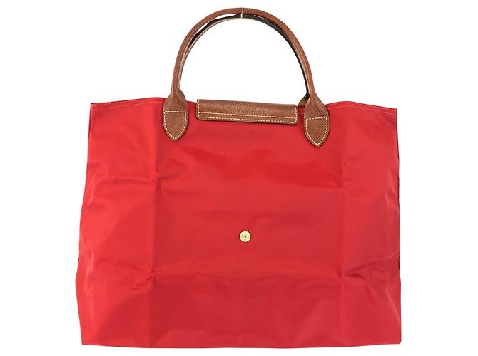 Borsa Tote Longchamp Le Pliage Nylon Rosso - vista 2