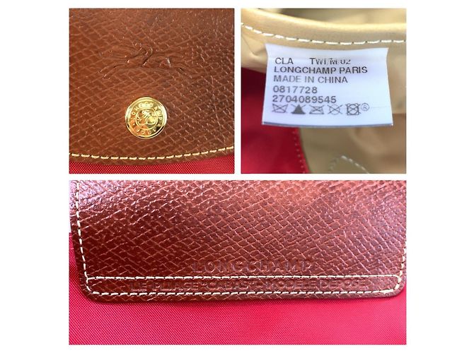 Borsa Tote Longchamp Le Pliage Nylon Rosso - vista 4