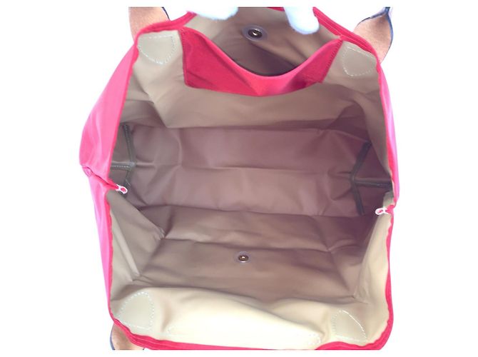 Borsa Tote Longchamp Le Pliage Nylon Rosso - vista 8