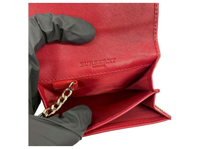 Tarjetero de piel Burberry Castaño Beige - vista 10
