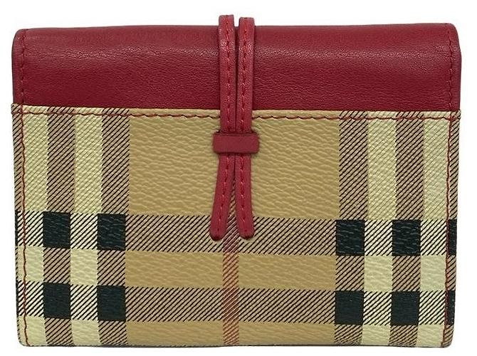 Tarjetero de piel Burberry Castaño Beige - vista 3