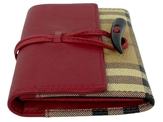 Tarjetero de piel Burberry Castaño Beige - vista 5