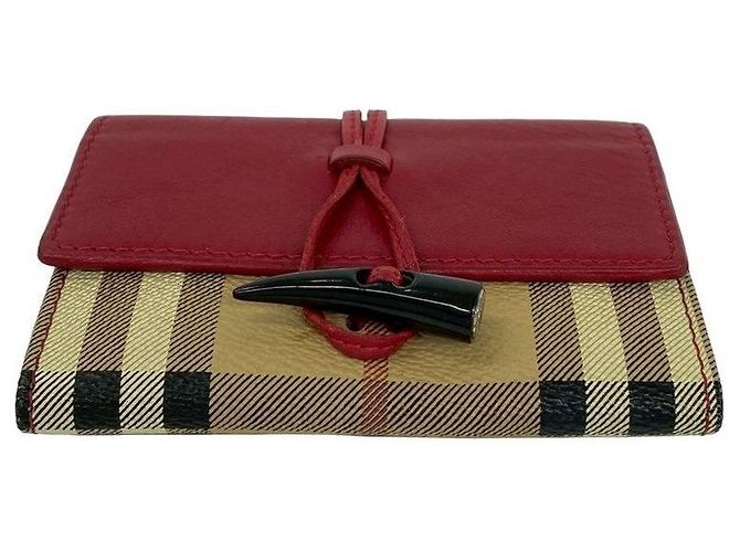 Tarjetero de piel Burberry Castaño Beige - vista 7