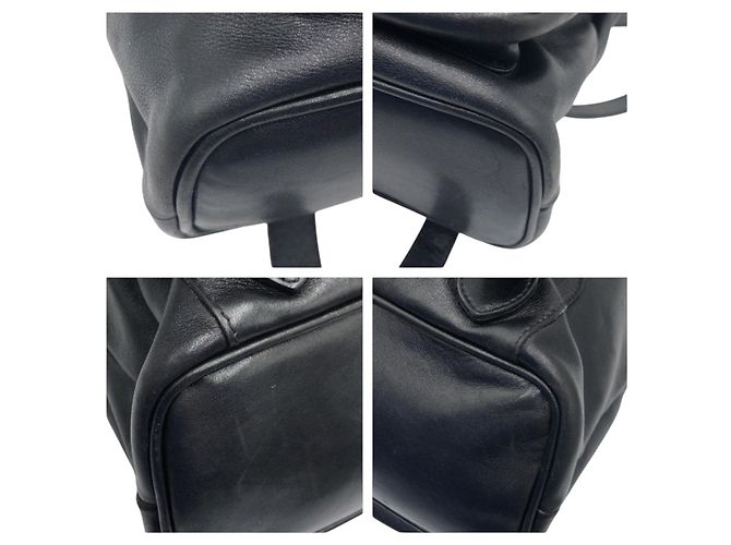 Bamboo Mochila Gucci de cuero con detalles de bambú Negro - vista 3