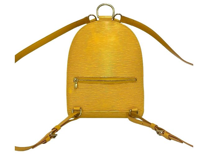 Louis Vuitton Mabillon Epi Leather Backpack Yellow - view 4
