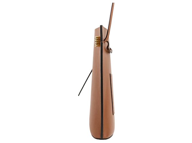Borsa a tracolla in pelle Loewe Anagram Dice Pocket Marrone - vista 3