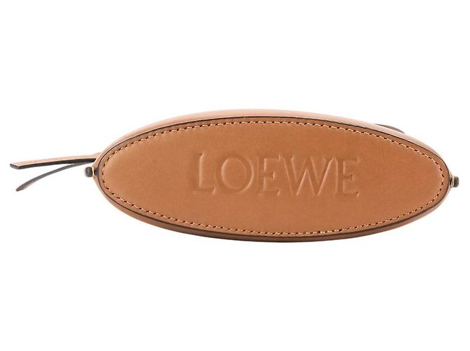 Borsa a tracolla in pelle Loewe Anagram Dice Pocket Marrone - vista 6