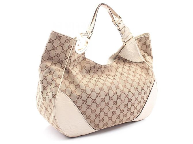 Borsa a tracolla Gucci GG Canvas Marrone Beige - vista 2
