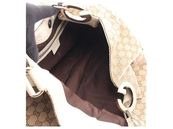 Borsa a tracolla Gucci GG Canvas Marrone Beige - vista 3