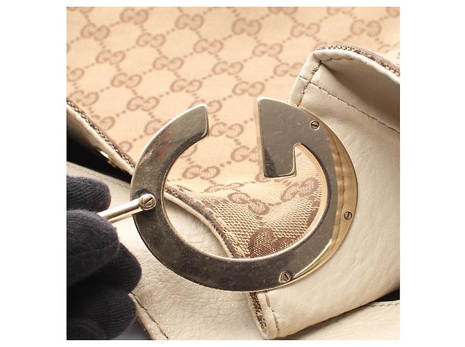 Borsa a tracolla Gucci GG Canvas Marrone Beige - vista 9