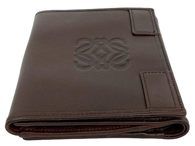 Portafoglio Bifold in Pelle Loewe Marrone - vista 5