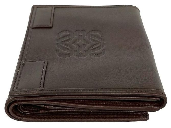 Portafoglio Bifold in Pelle Loewe Marrone - vista 6