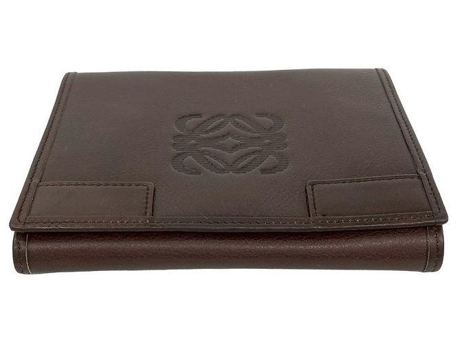 Portafoglio Bifold in Pelle Loewe Marrone - vista 7