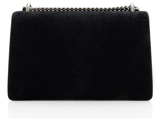 Borsa a tracolla Gucci Dionysus in scamosciato Medium Nero - vista 3
