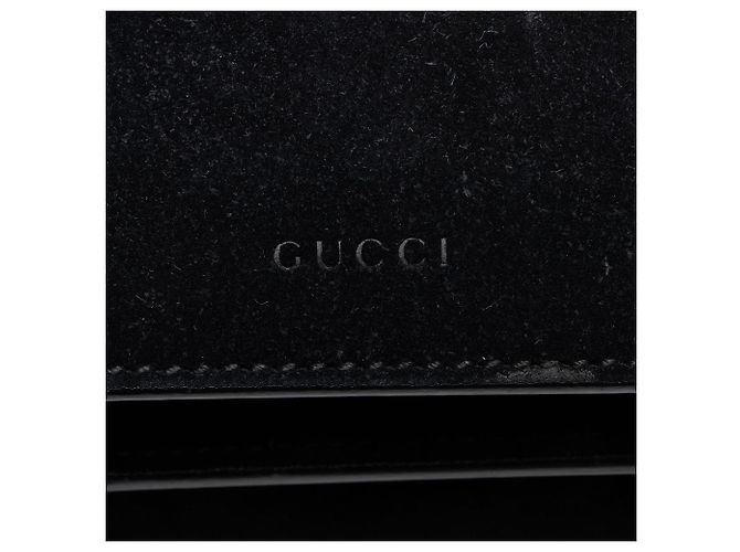 Borsa a tracolla Gucci Dionysus in scamosciato Medium Nero - vista 9