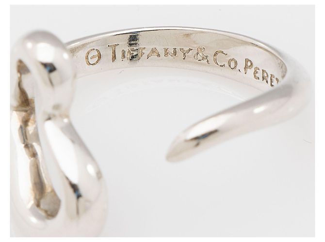 Anello Elsa Peretti in argento sterling con cuore aperto Tiffany & Co. - Misura 7 Metallico - vista 4