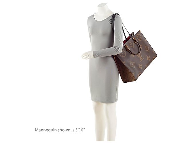 Louis Vuitton Onthego GM Tote aus Giant Monogram Canvas Braun - Ansicht 5