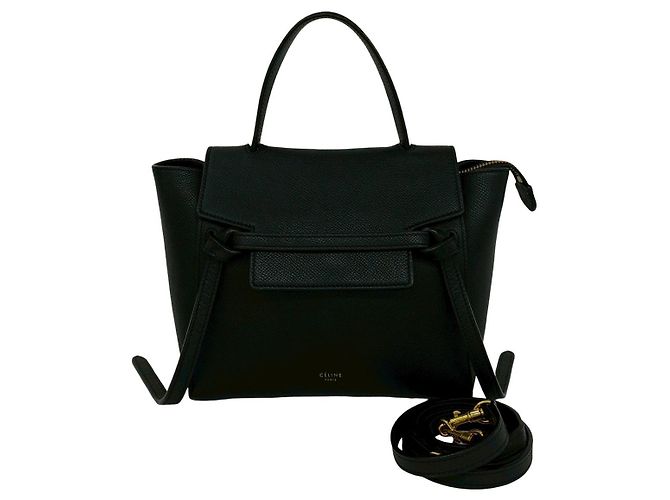 Céline Borsa CELINE Belt Bag in pelle 2way Nero - vista 2