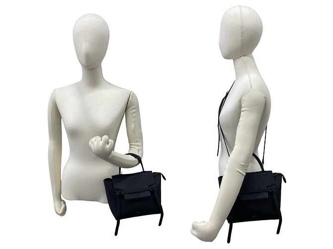 Céline Borsa CELINE Belt Bag in pelle 2way Nero - vista 3
