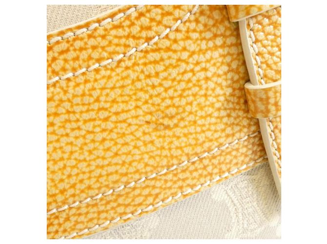Céline Bolsa Celine Boogie Canvas Amarelo - vista 3