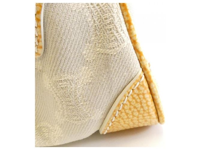 Céline Bolsa Celine Boogie Canvas Amarelo - vista 5