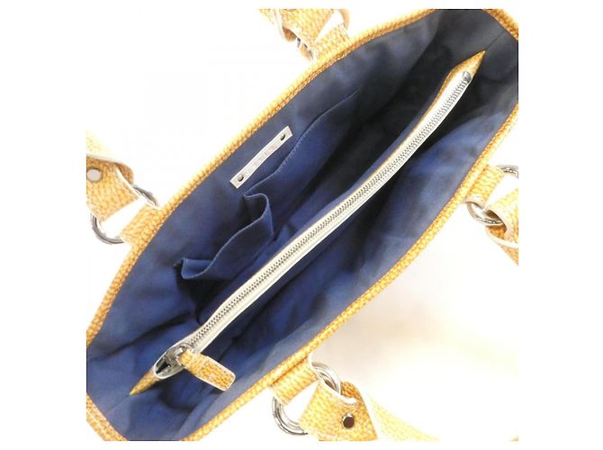Céline Bolsa Celine Boogie Canvas Amarelo - vista 8