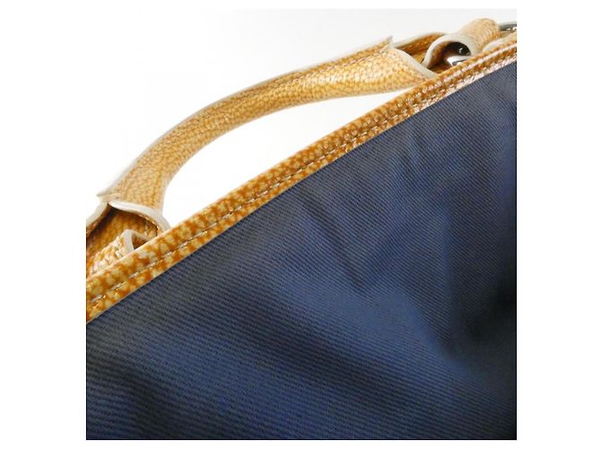 Céline Bolsa Celine Boogie Canvas Amarelo - vista 9